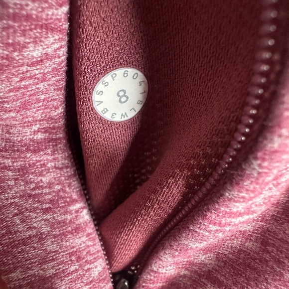 Sold Lululemon Runderful Long Sleeve Heathered Misty Merlot size 8 - Picture 6 of 6